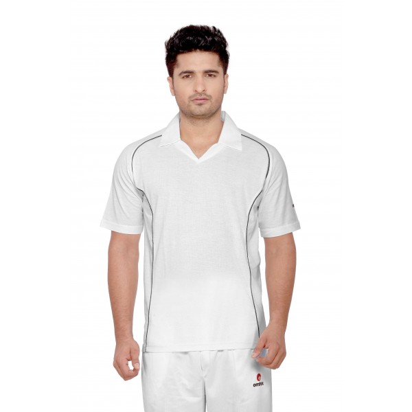 Omtex Grasshopper Cricket Whites t-Shirt (Half Sleeves)